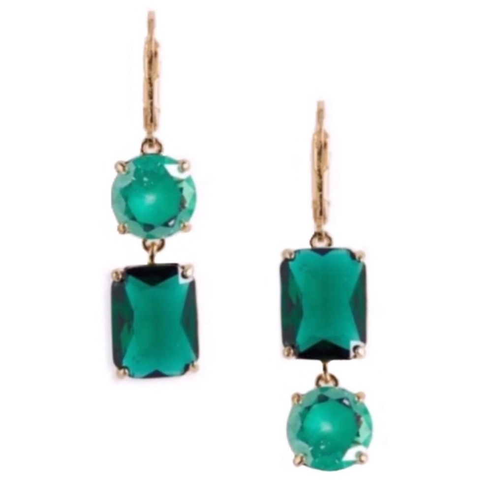 KATE SPADE • Shine On Green Mismatched Earrings